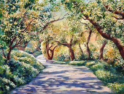 The Path Through the Oaks at Descanso II
