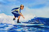 Young Surfer